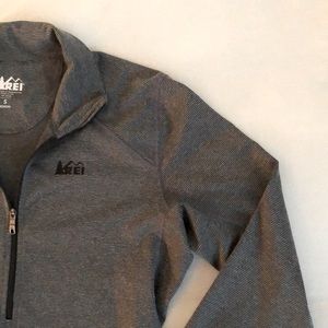 REI Grey Quarter Zip Pullover